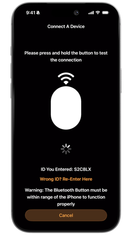 Bluetooth Button - Press and Hold Button