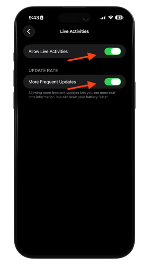 Live Activities Toggle Iphone