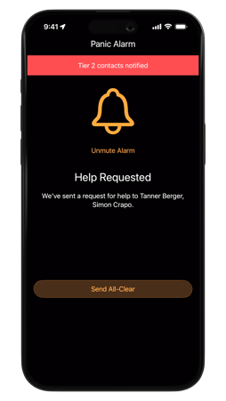 SOS Post Timer Alert Sent